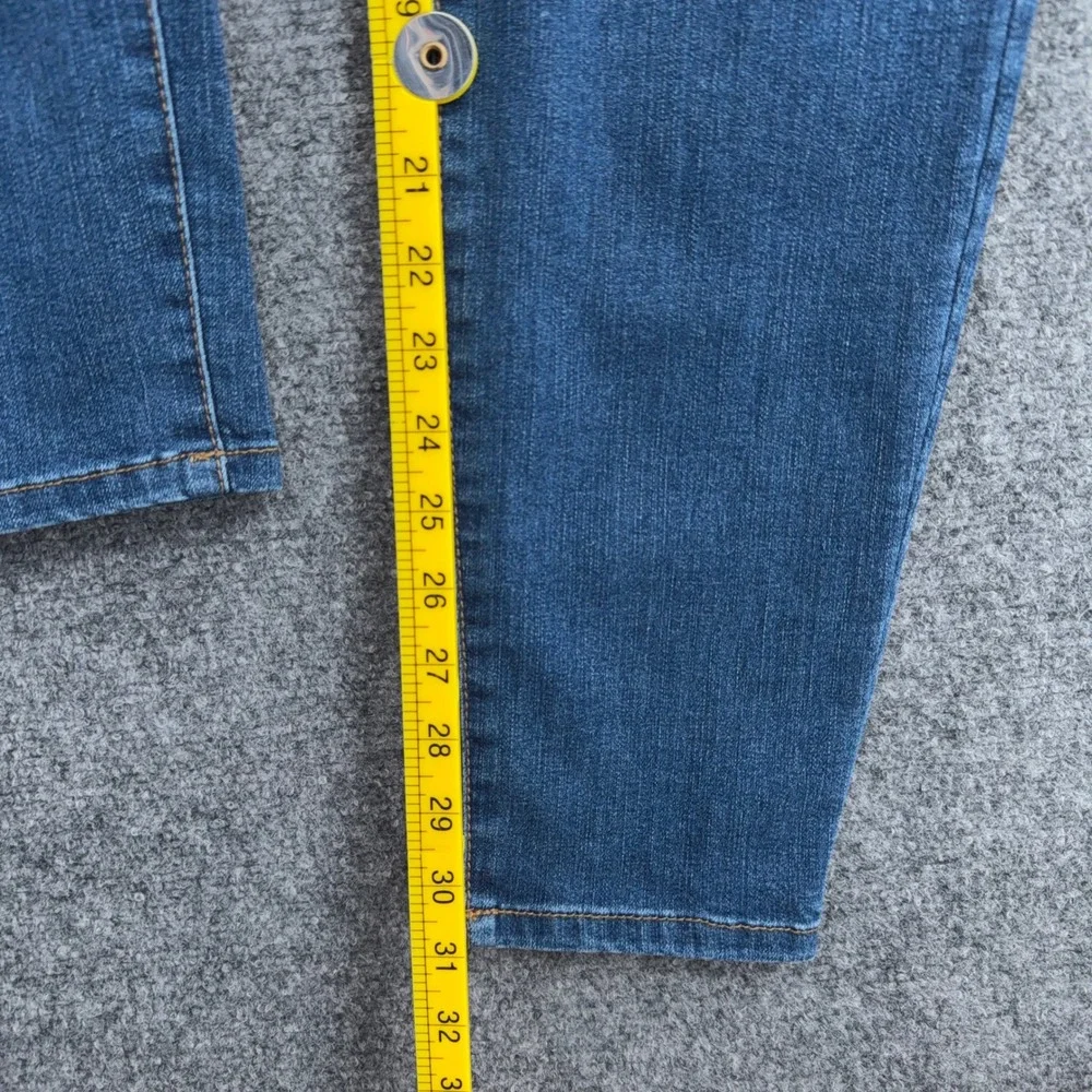 Style & Co Curvy Skinny Leg Jeans Womens 8L Cotton Blend Blue - Picture 7 of 8